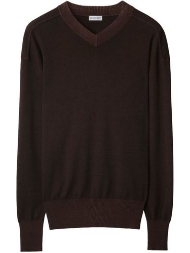 Burberry pull en laine - Marron - Burberry - Modalova