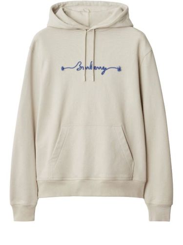 Hoodie en coton à logo - Burberry - Modalova