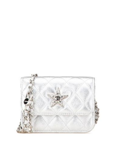 Sac banane métallisé Crystal Star Chain en peau d'agneau (2021-2024) - CHANEL Pre-Owned - Modalova