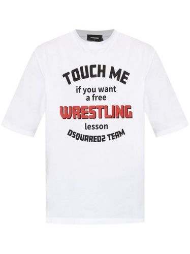 T-shirt en coton à slogan imprimé - DSQUARED2 - Modalova