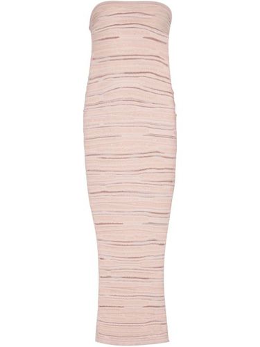 Robe bustier en maille à coupe mi-longue - Balmain - Modalova
