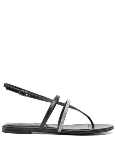 Peserico sandales en cuir - Noir - Peserico - Modalova