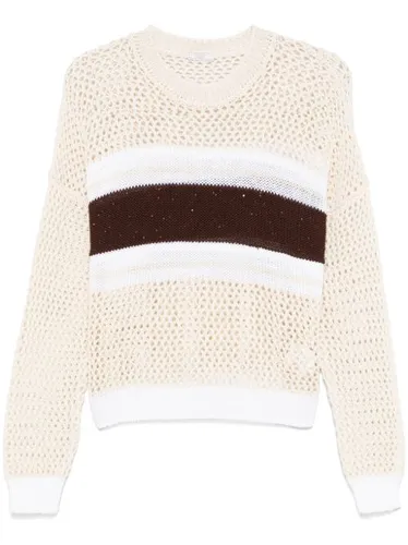 Pull en maille ajourée - Peserico - Modalova