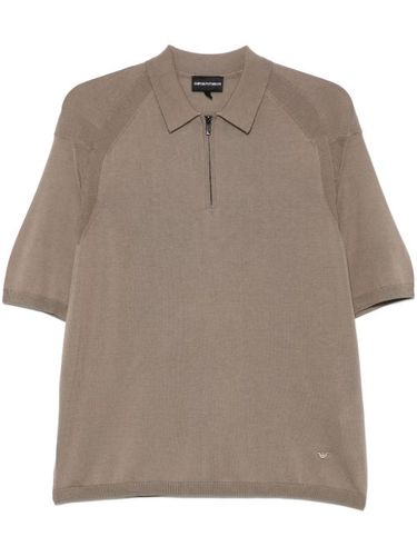 Polo en maille fine - Emporio Armani - Modalova