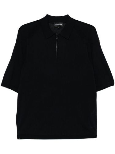 Polo en maille fine - Emporio Armani - Modalova