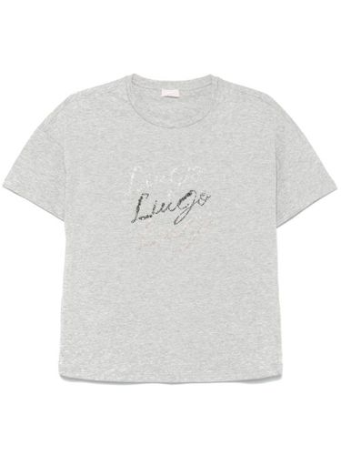 T-shirt à logo strassé - LIU JO - Modalova