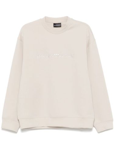 Sweat à logo brodé - Emporio Armani - Modalova