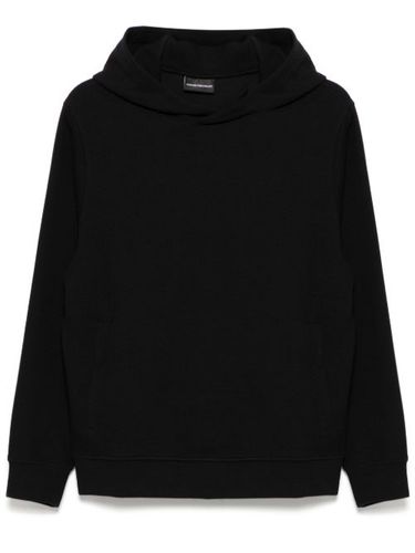 Hoodie à patch logo - Emporio Armani - Modalova