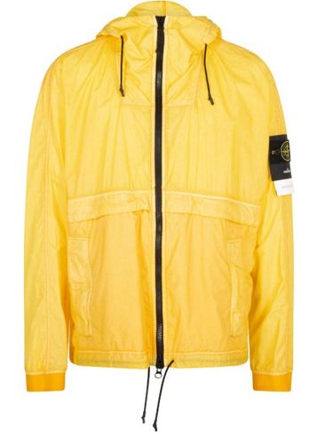 Veste zippée à patch logo - Stone Island - Modalova