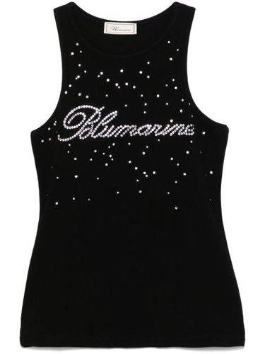 Débardeur à logo orné de cristaux - Blumarine - Modalova