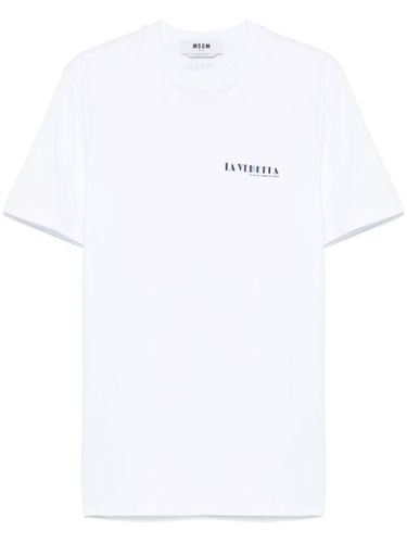 T-shirt à imprimé La Vedetta - MSGM - Modalova