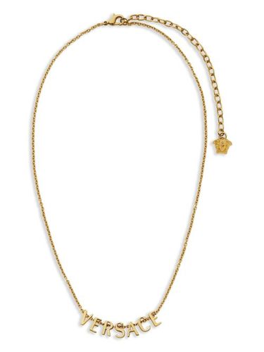 Versace collier à logo lettre - Or - Versace - Modalova