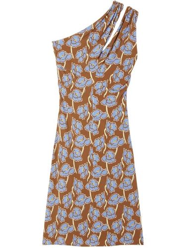 Robe mi-longue Poppies à une épaule - Versace - Modalova