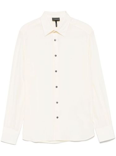 Chemise à logo brodé - Emporio Armani - Modalova