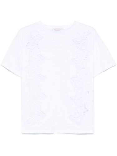 T-shirt à empiècements en dentelle - ERMANNO FIRENZE - Modalova