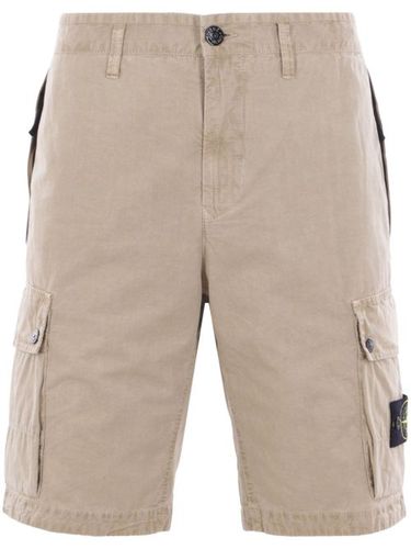 Short en coton à poches cargo - Stone Island - Modalova