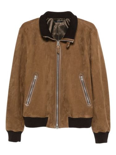 Veste bomber en daim - TOM FORD - Modalova