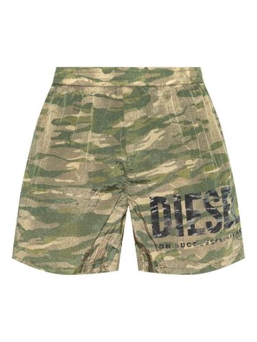 Short de bain à logo imprimé - Diesel - Modalova
