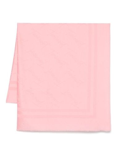 Écharpe à logo en jacquard - TWINSET - Modalova