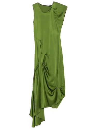 Robe mi-longue à design drapé - Victoria Beckham - Modalova