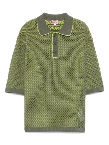 Polo en maille ajourée - Kenzo - Modalova