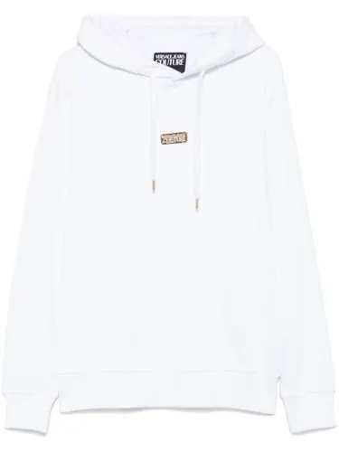 Hoodie à plaque logo - Versace Jeans Couture - Modalova