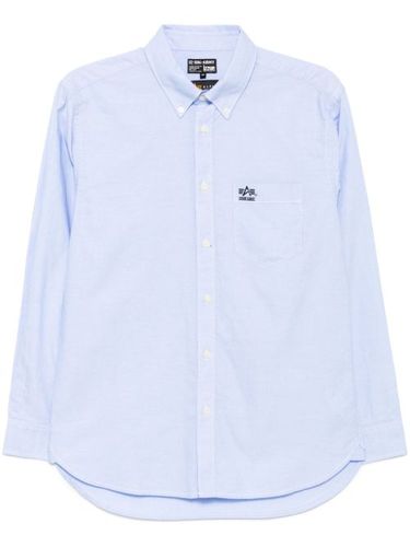 Izzue chemise à logo brodé - Bleu - izzue - Modalova