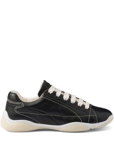 Baskets en cuir à lacets - Prada - Modalova