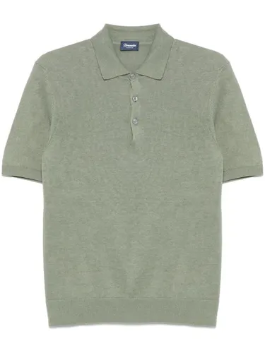 Drumohr polo en maille fine - Vert - Drumohr - Modalova