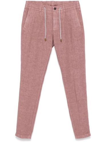 Eleventy pantalon en lin - Rouge - Eleventy - Modalova