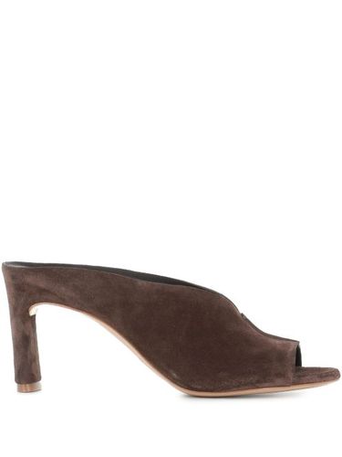 Mules en daim 80 mm - Del Carlo - Modalova