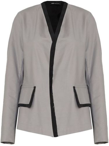 Veste sans col à effet usé - Uma | Raquel Blay - Modalova