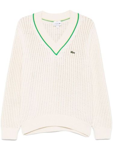 Pull à patch logo - Lacoste - Modalova