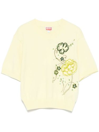 T-shirt Peonies Embellished - Kenzo - Modalova