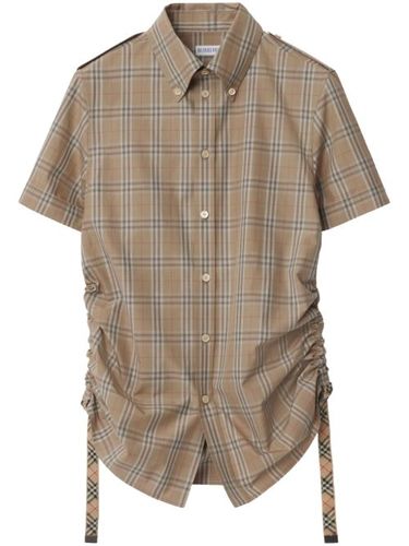 T-shirt en coton à carreaux - Burberry - Modalova