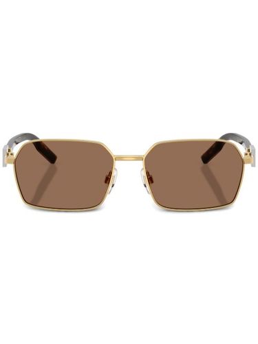 Lunettes de soleil à plaque logo - Dolce & Gabbana Eyewear - Modalova