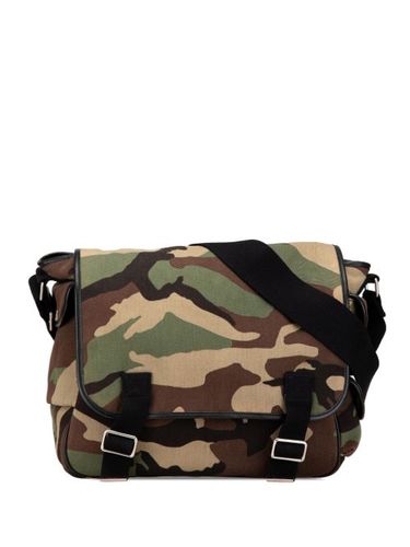 Sacoche Messenger Bag en toile à motif camouflage (2015) - Saint Laurent Pre-Owned - Modalova
