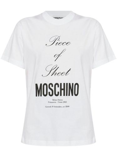 T-shirt à slogan imprimé - Moschino - Modalova