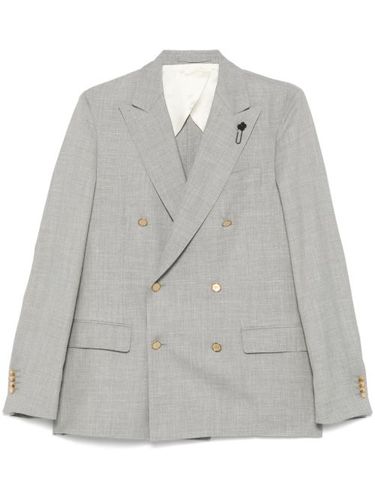 Blazer à détail de broche - Lardini - Modalova