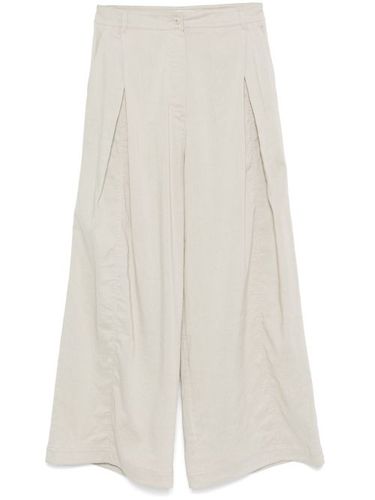 Pantalon palazzo à design plissé - Low Classic - Modalova