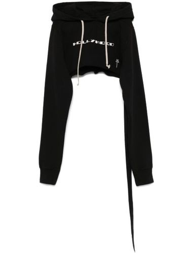Hoodie crop en polaire - Rick Owens DRKSHDW - Modalova