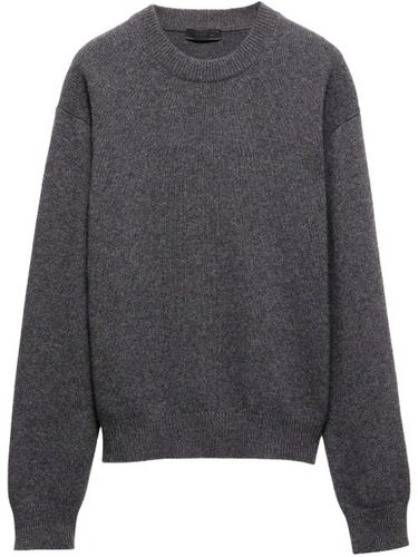 Prada pull à patch logo - Gris - Prada - Modalova