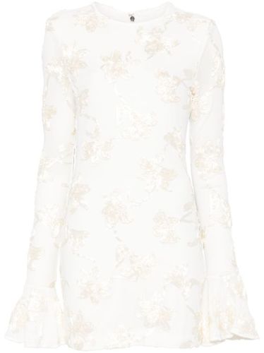 Robe courte à fleurs en résille - ROTATE BIRGER CHRISTENSEN - Modalova
