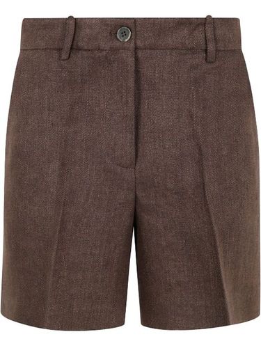 P.A.R.O.S.H. short en lin - Marron - P.A.R.O.S.H. - Modalova