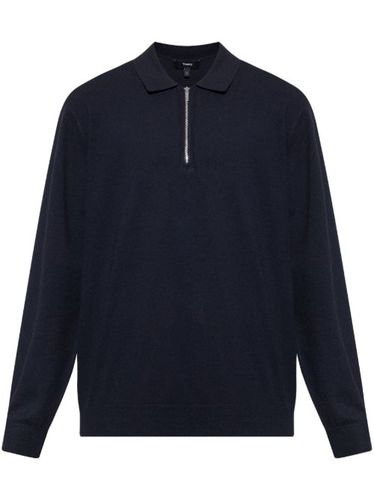 Theory polo à col zippé - Bleu - Theory - Modalova