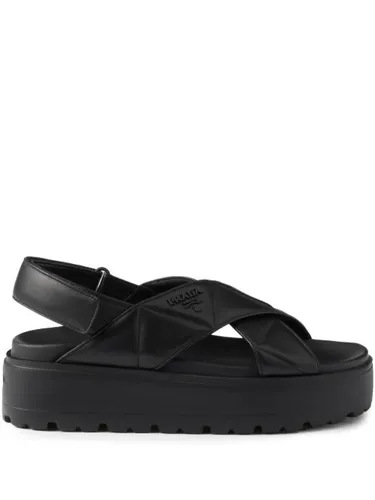 Prada sandales en cuir 45 mm - Noir - Prada - Modalova