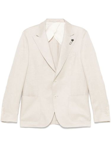 Blazer à détail de broche - Lardini - Modalova
