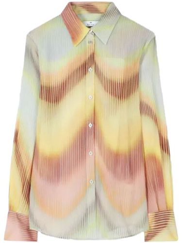 Chemise en Georgette à imprimé Gradient Wave - PS Paul Smith - Modalova