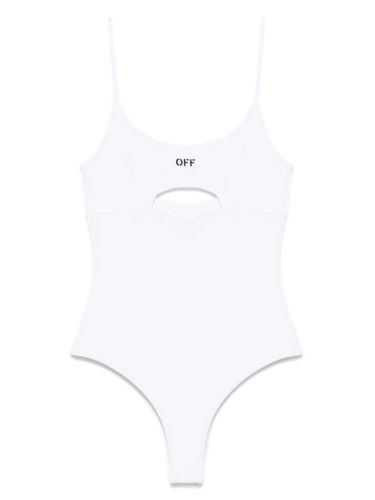 Maillot de bain à fines nervures - Off-White - Modalova