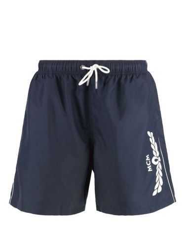 Short de bain à logo imprimé - MCM - Modalova